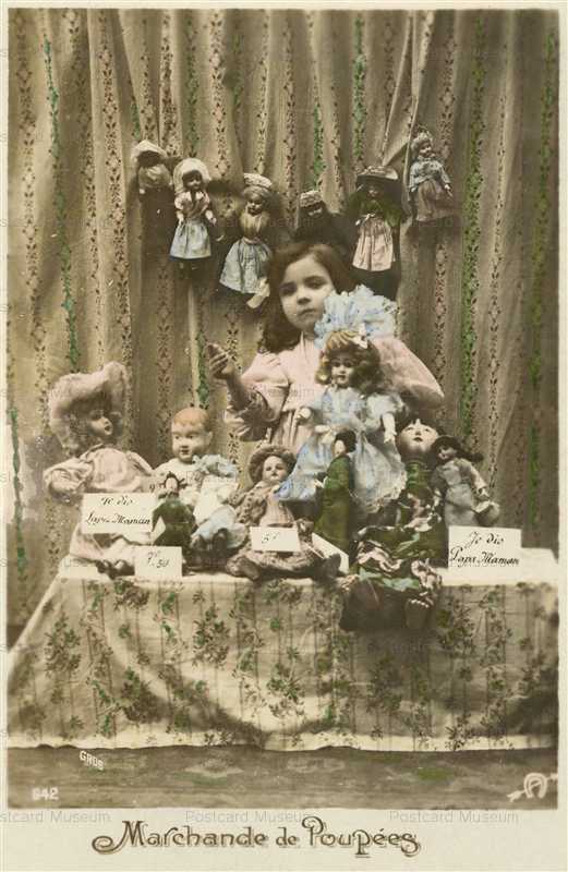 do220-Marchande de Poupees Child Girl Doll Seller
