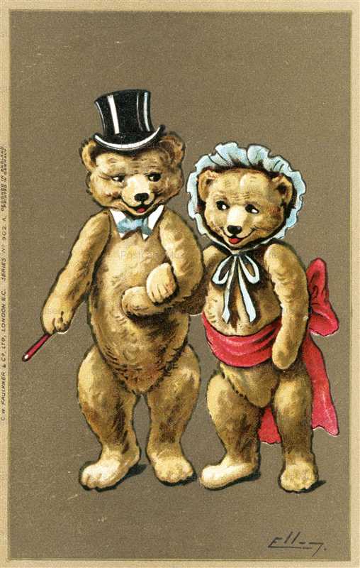 dob1010-Mr and Mrs Teddy Bear Ellam