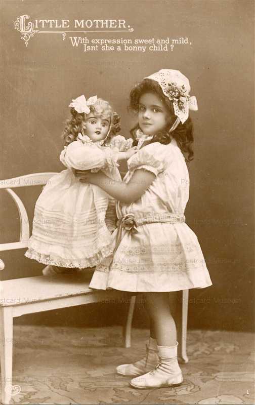 dob127-Doll with Girl Little Mother