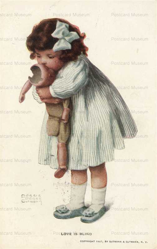 doc010-Bessie Pease Gutmann Little Hugging Broken Toy Doll