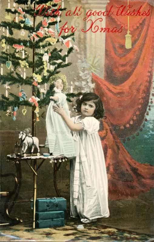 doc510-Girl with Doll Xmas Tree