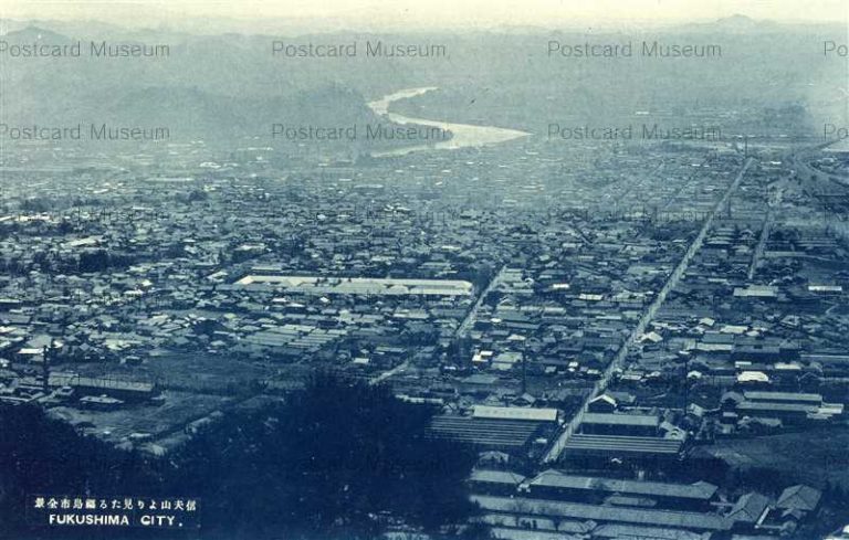 ef187-Fukushima City 信夫山より福島市全景