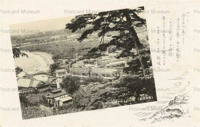 ef256-Iizaka Onsen 愛宕山より十綱橋望む 飯坂温泉