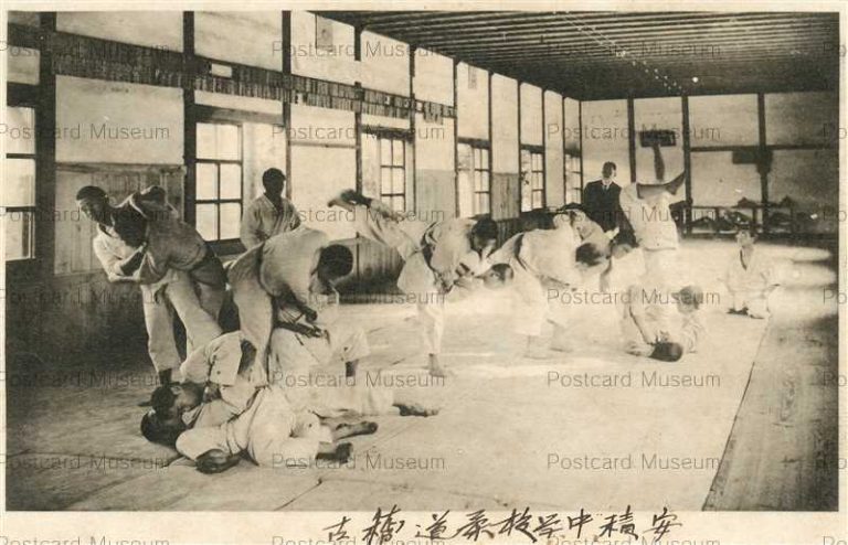 ef392-Asaka Junior High School Koriyama 安積中学校 柔道稽古 郡山