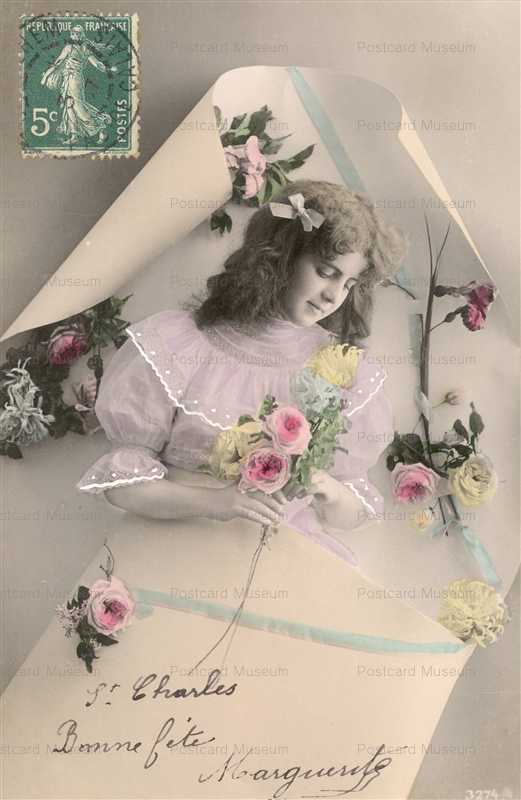 eg150-Girl with Flowers