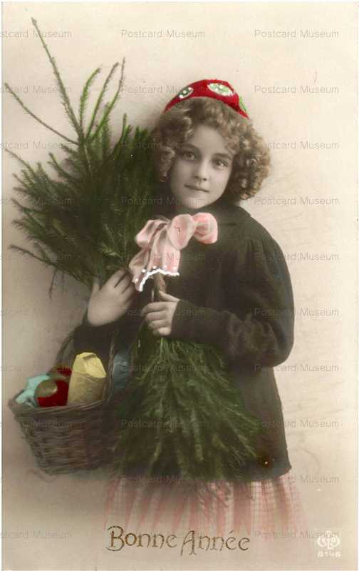 eg228-Bonne Aannee Cute Edwardian Girl