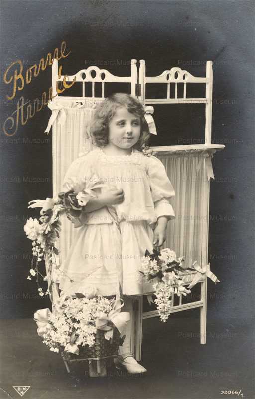 egb050-Girl with Flowers