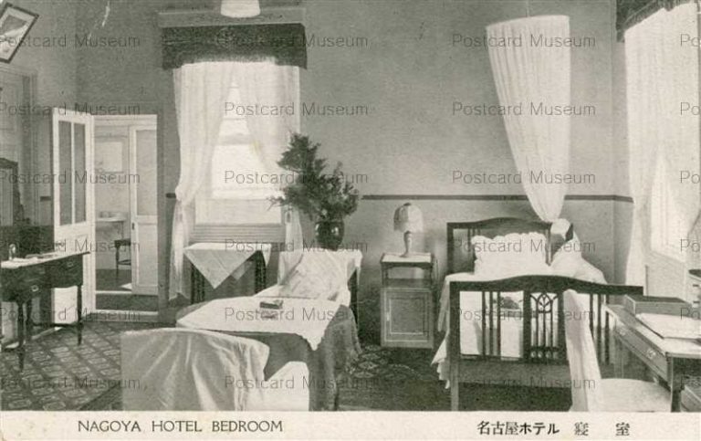 nb044-Nagoya Hotel Bedroom 名古屋ホテル 寝室 納屋町