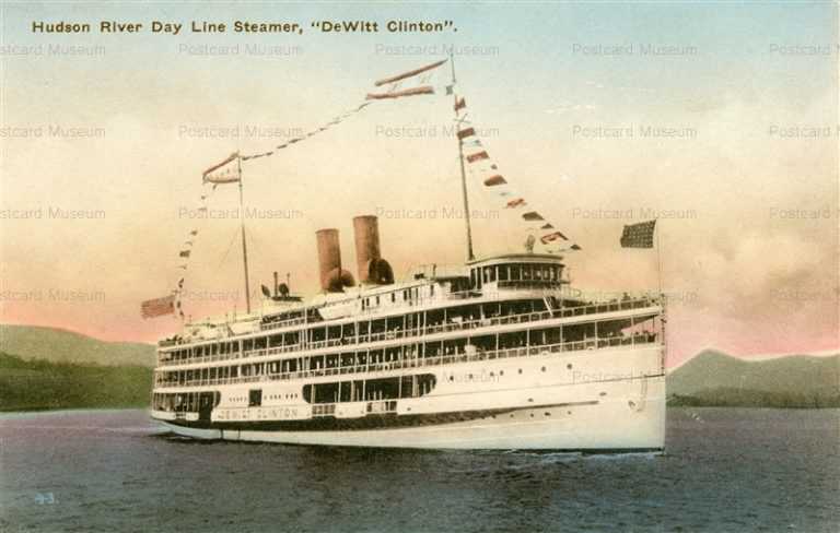 shi020-Hudson River Day Line Steamer DeWitt Clinton