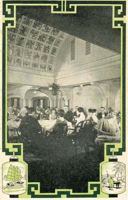 shi050-Steamer Ship Interior Postcard the SS President