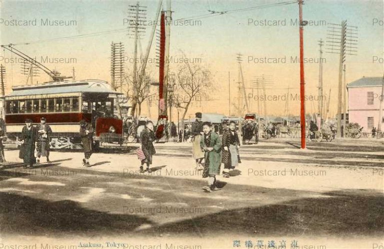 ta033-Asakusa Tokyo with Tram 東京浅草橋際