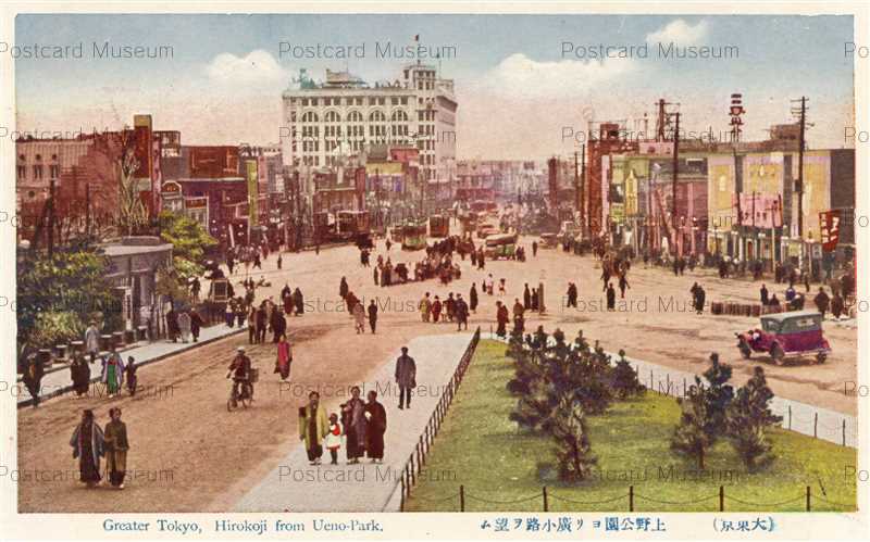 tac725-Hirokoji from Ueno Park 上野公園より広小路望む 大東京