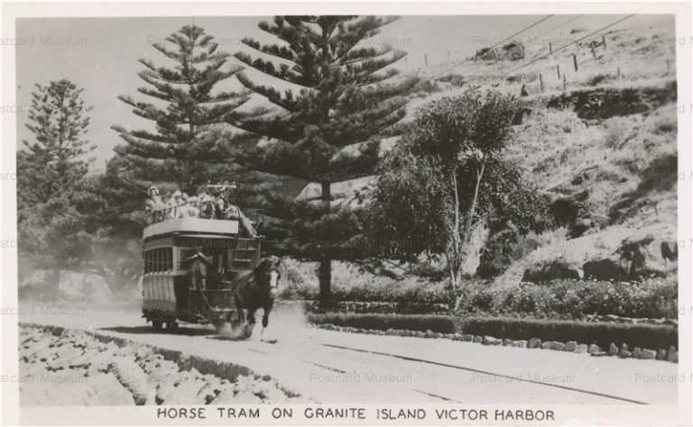 trm325-Horse Tram Granite Island Victor Harbor