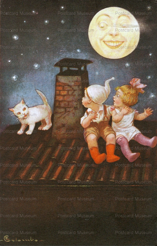 acc001-Art Colombo Moon Roog Love Child Cat