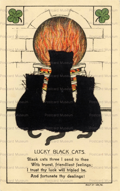acc009-Lucky Black Cats