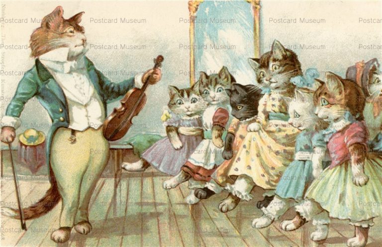 acc135-Louis Wain Cats Dance Music Lesson