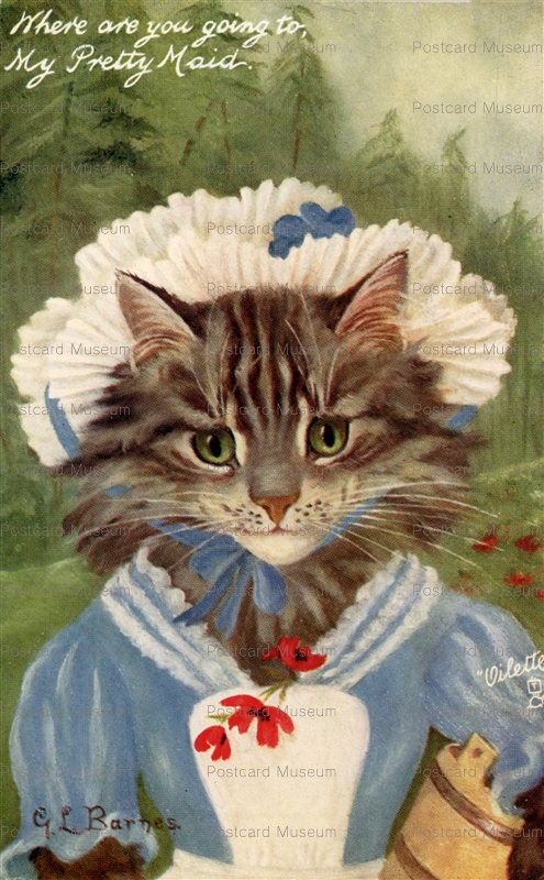 acc305-G.L.Barnes Pretty Maid Cat