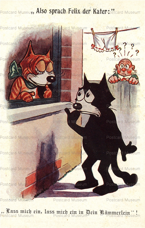 acc415-Felix the Cat Think German Pat Sullivan