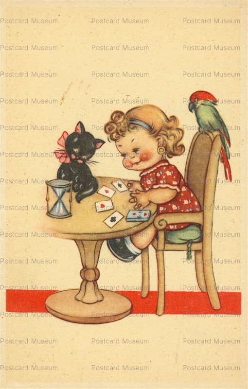 acc800-Girl Fortune Teller Black Cat
