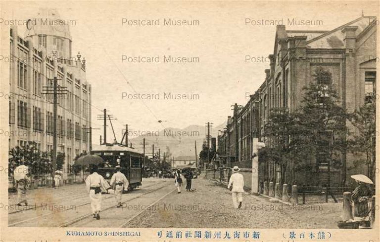 kum121-Kumamoto Shinshigai 新市街九州新聞社前通り 熊本百景