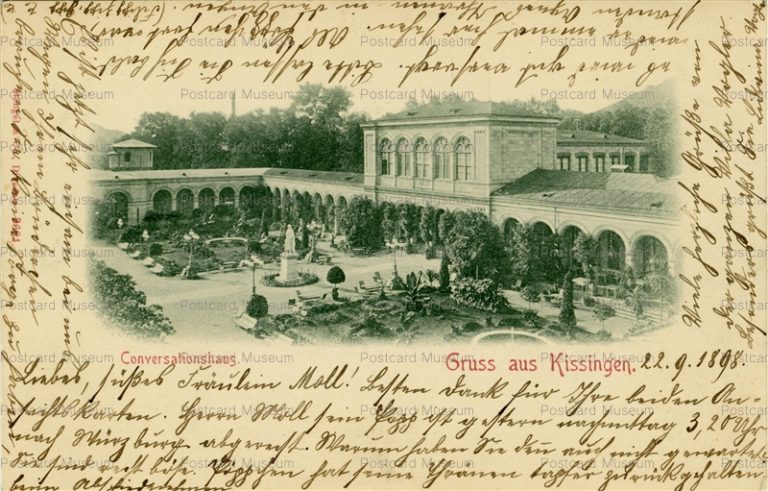 eug950-Gruss aus Kissingen Conversationshaus 1898