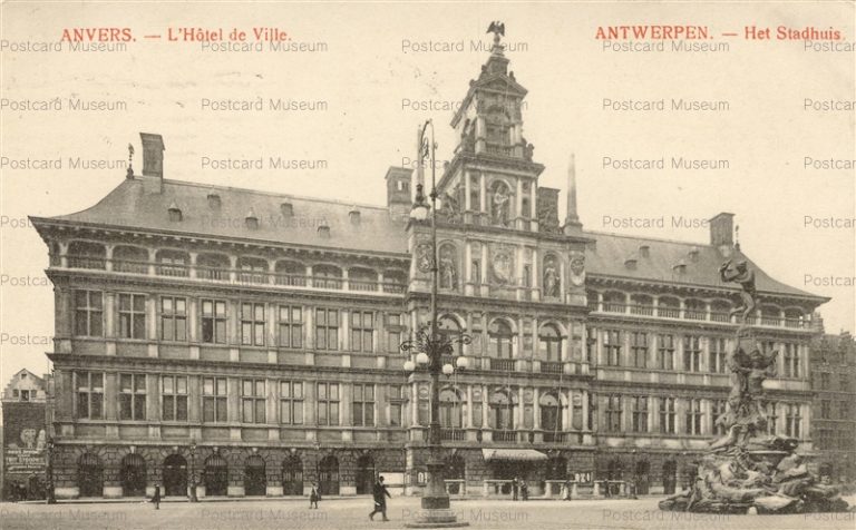gb125-Anvers L'Hotel de Ville Antwerpen Het Stadhuis