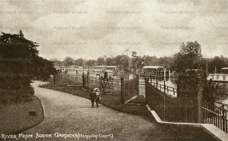 ge308-River From South Gardens Hampton Court