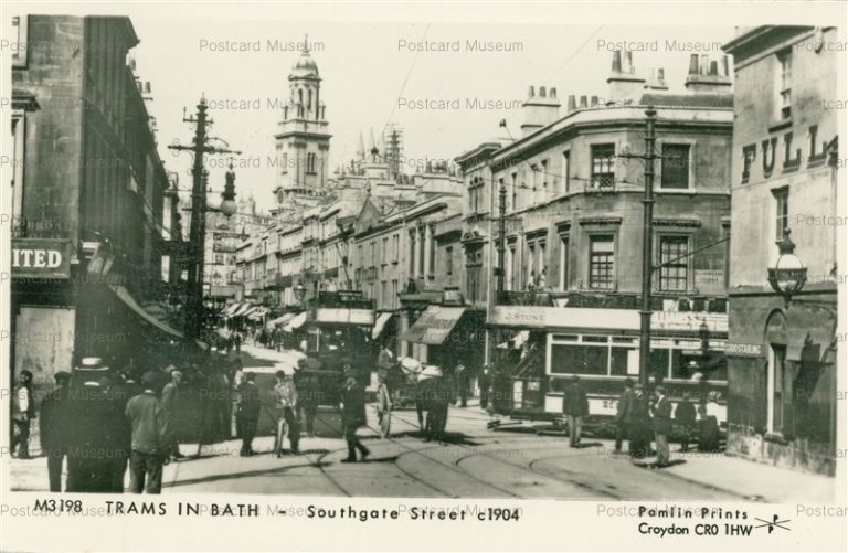 ge700-Tram in Bath Southgate Street c1904