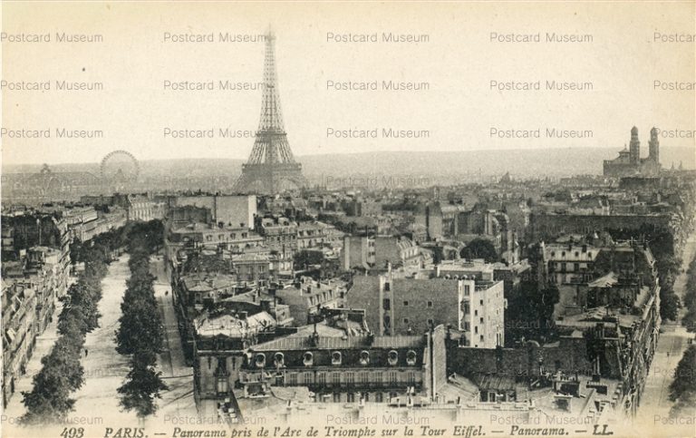 gf090-Paris Panorama Triomphe Tour Eiffel LL