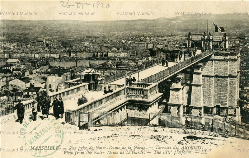 gf1090 marseille vue prise de notre dame de la garde terrasse des