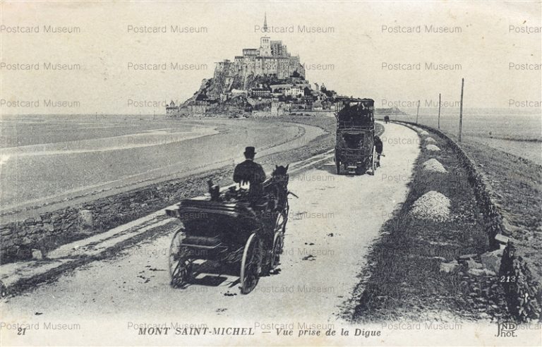 gf1110-Mont Saint Michel vue prise de la Digue