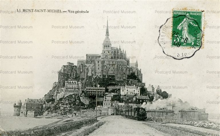 gf1115-Mont-Saint-Michel-Vue generale Steam locomotive