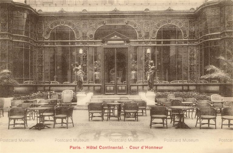 gf141-Paris Hotel Continental Cour d'Honneur