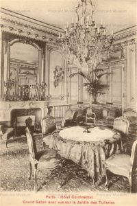 gf146-Paris Hotel Continental Grand Salon avec vue sur le Jardin des Tuileries