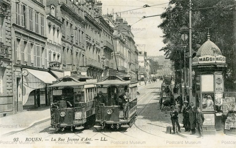 gf1740-Rouen La Rue Jeanne d'Arc ll 93