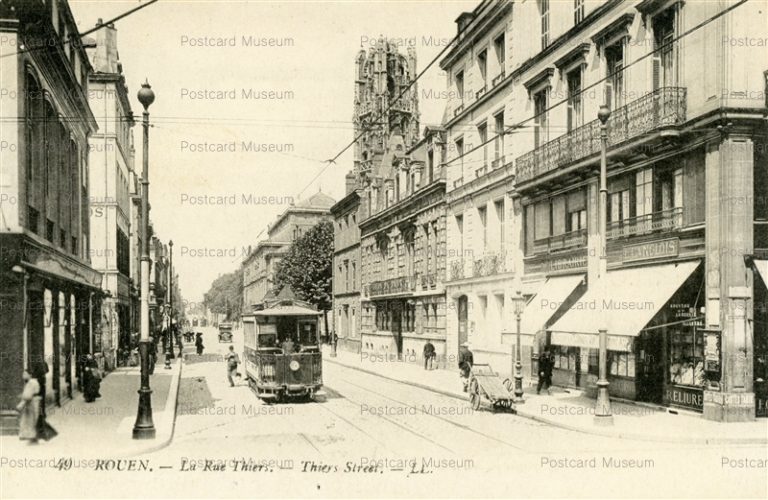 gf1750-Rouen La Rue Thiers Thiers Street LL