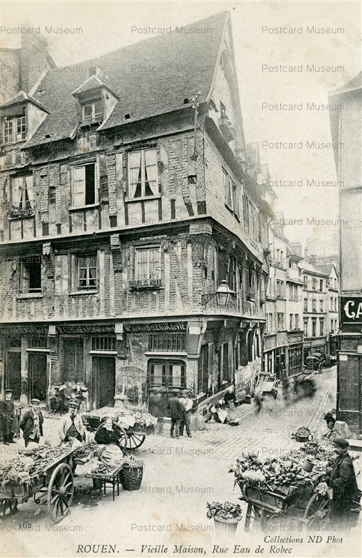 gf1770-Rouen vieille Maison Rue Eau de Robec