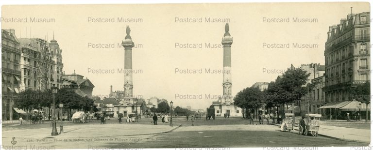 gf224W-Paris Place de la Nation Les Colonnes de Philippe Auguste
