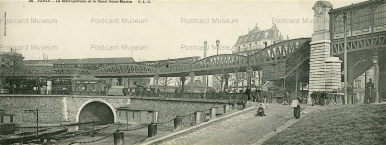 gf229W-Paris Le Metropolitain et le Canal Saint-Martin C.L.C