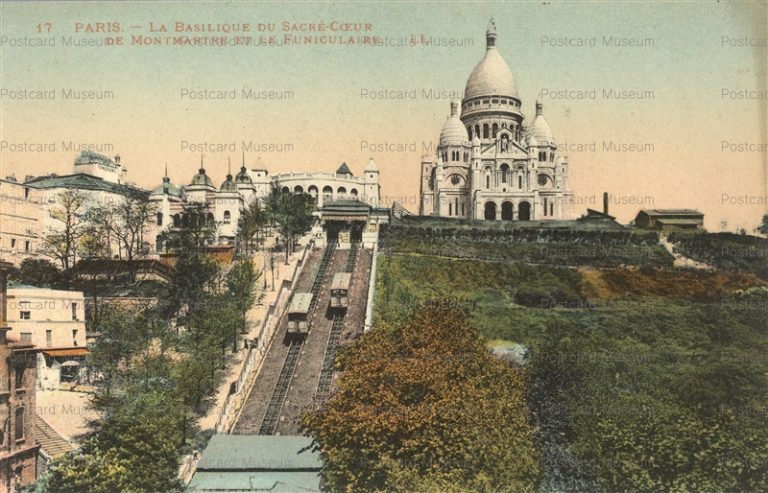gf317-Paris La Basilique du Sacre Coeur Montmartre Funiculaire