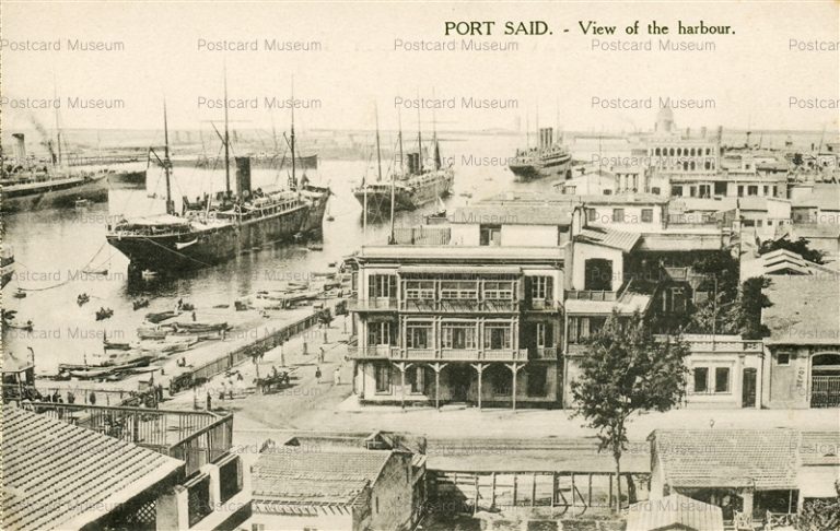 gp156-Port Said View of Harbour