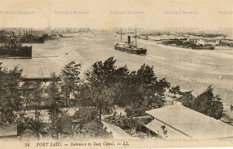 gp158-Port Said Entrance to Suez Canal