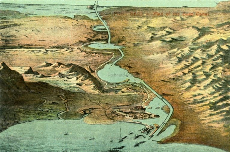 gp168-Port Said Plan of the Suez Canal