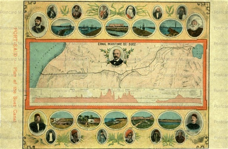 gp169-Port Said Plan of the Suez Canal