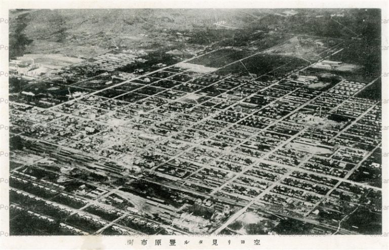 gr192-空ヨリ見タル豊原市街