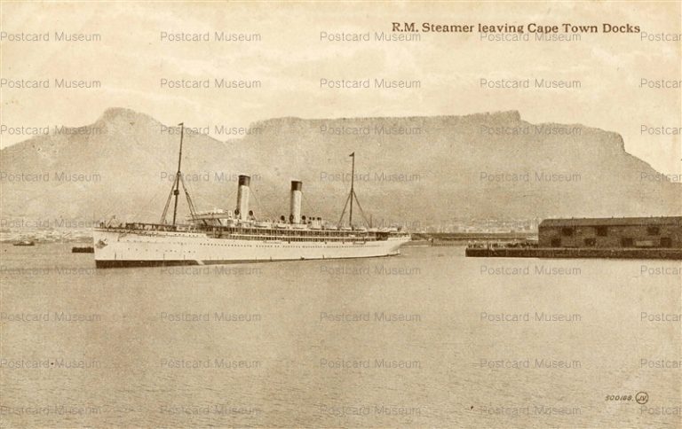 gsa023-R.M. Steamer Leaving Cape Town Docks