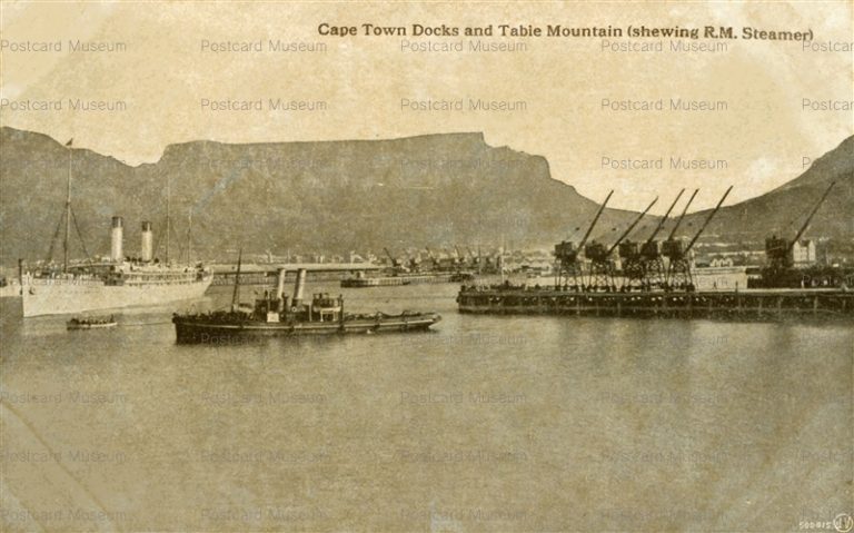 gsa024-Cape Town Docks and Table Mountain