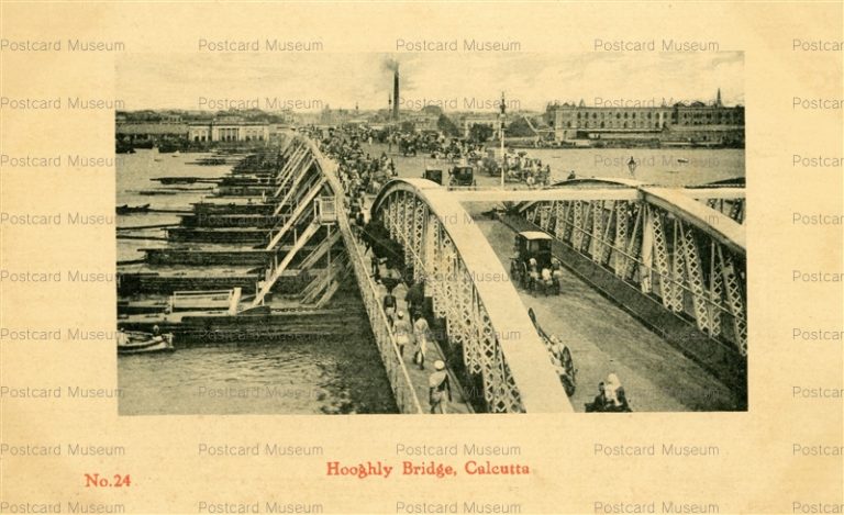 ind018-Hooghly Bridge Calcutta