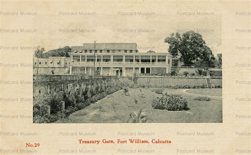 ind025-Treasury Gate Fort William Calcutta