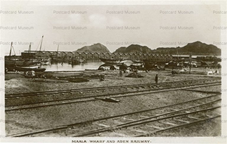 mai071-Maala Wharf and Aden Railway